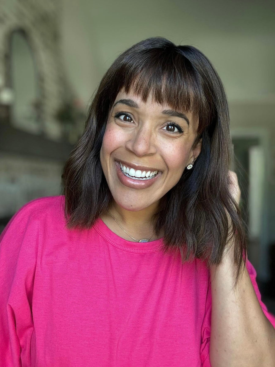 Wigs by Tiffani Mono Top Wig, "Dark Brown Chocolate Balayage" (R2036