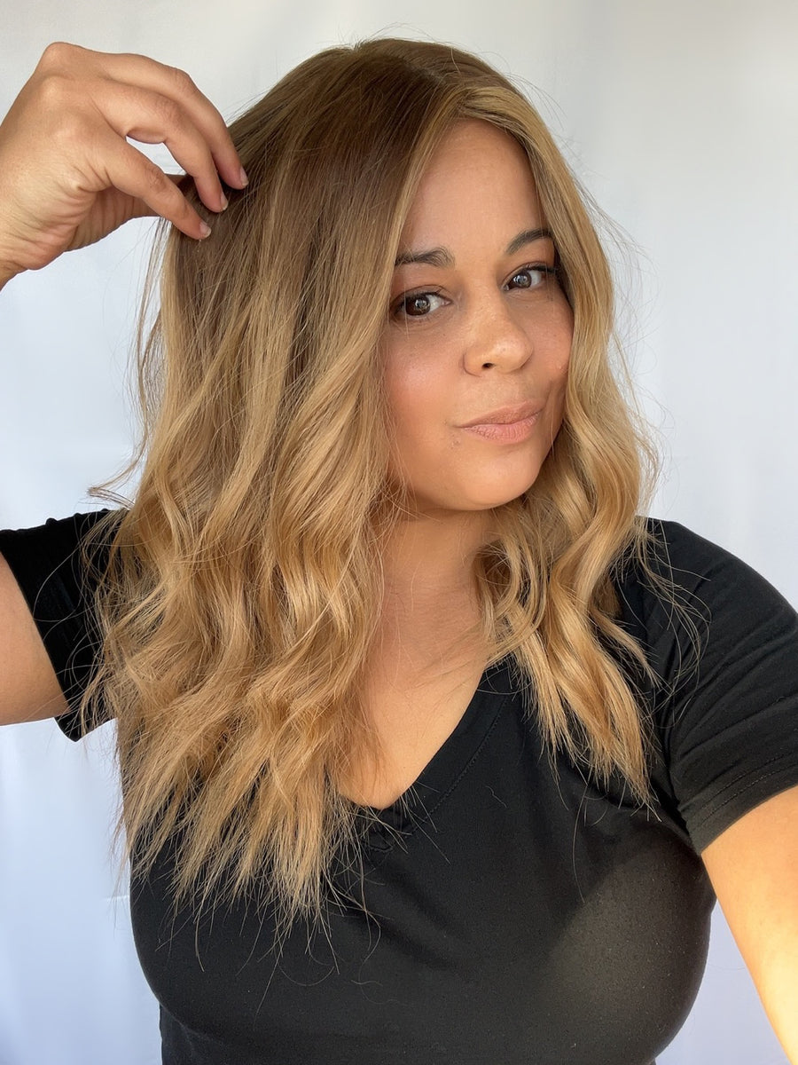 Highline Topper, "Sunkissed Bronde" (R1746) Silk or Lace