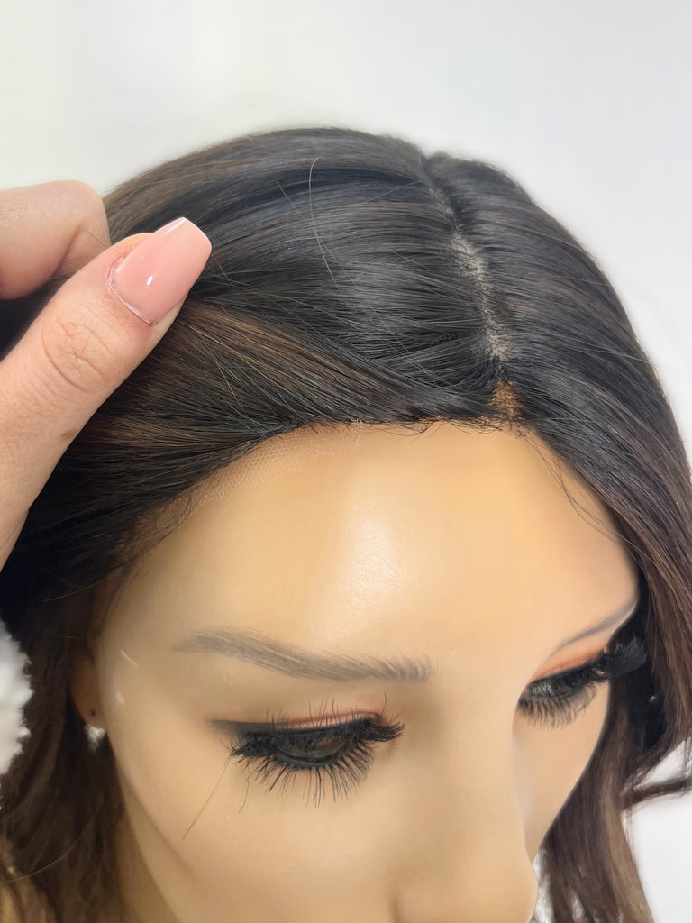 silk top lace front wig - lusta essentials wig - brunette lace front wig - lightly worn wig - preloved wig - wigs for women - affordable natural hair wigs - buy used wigs