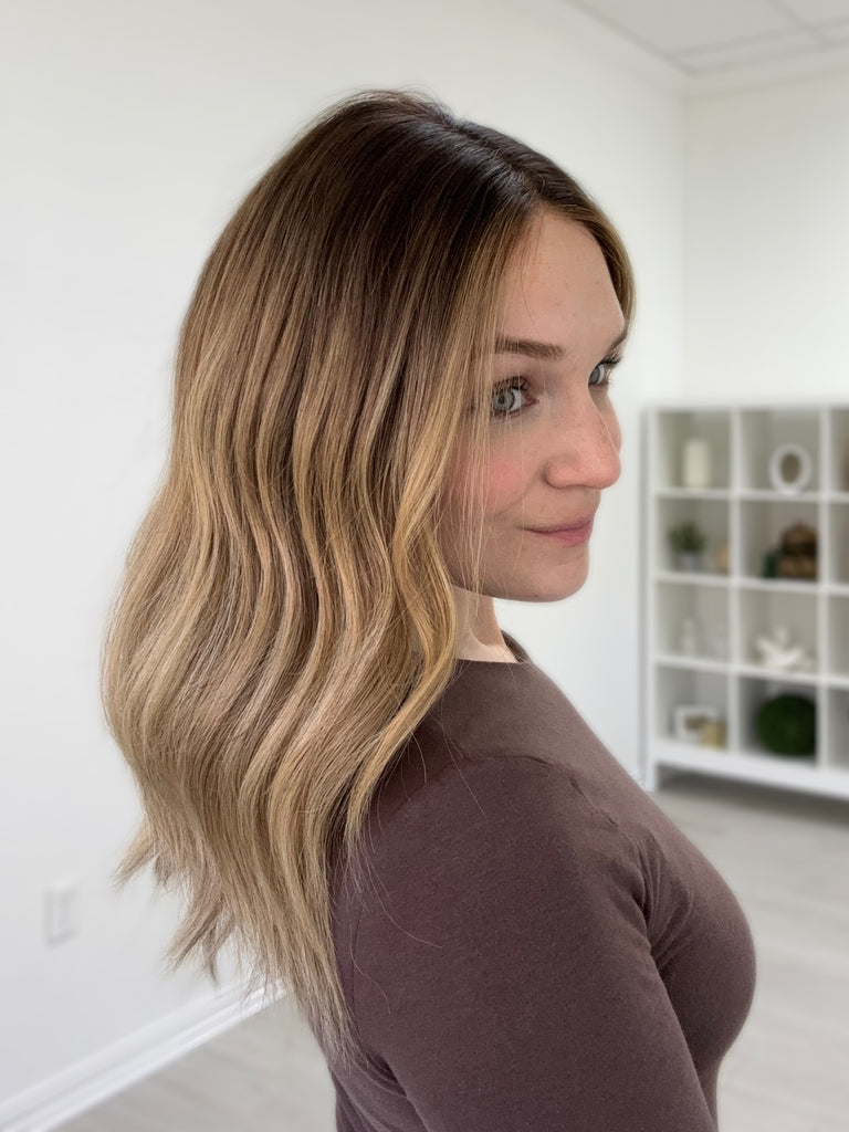 lace top human hair wig - blonde human hair wig - lace top wigs for women - breathable human hair wigs - affordable natural hair wigs - full coverage human hair wigs
