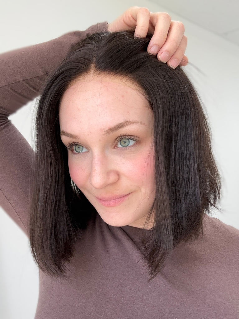  lace top human hair wig - black human hair wig - lace top wigs for women - breathable human hair wigs - affordable natural hair wigs - full coverage human hair wigs
