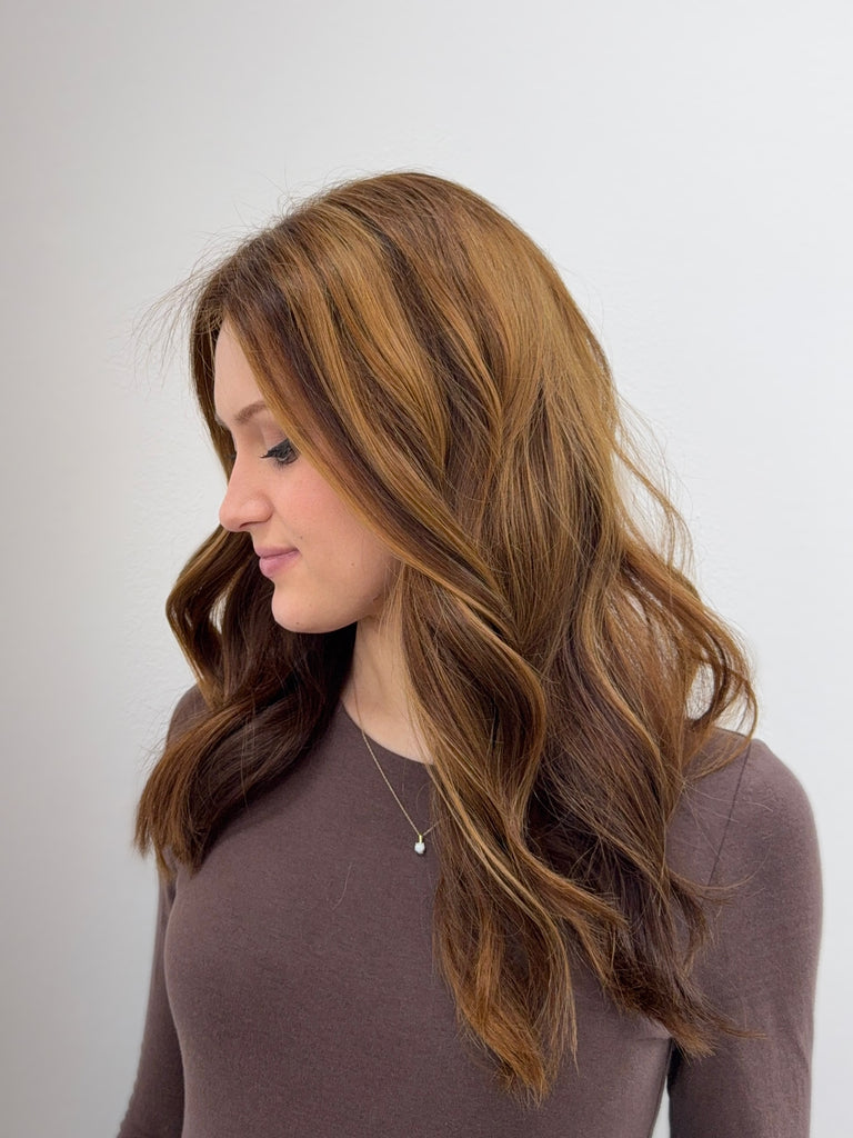 lace top human hair wig - brunette human hair wig - lace top wigs for women - breathable human hair wigs - affordable natural hair wigs - full coverage human hair wigs
