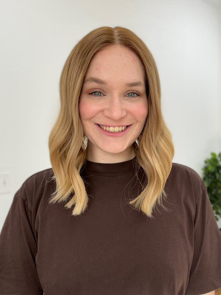  lace top human hair wig - blonde human hair wig - lace top wigs for women - breathable human hair wigs - affordable natural hair wigs - full coverage human hair wigs