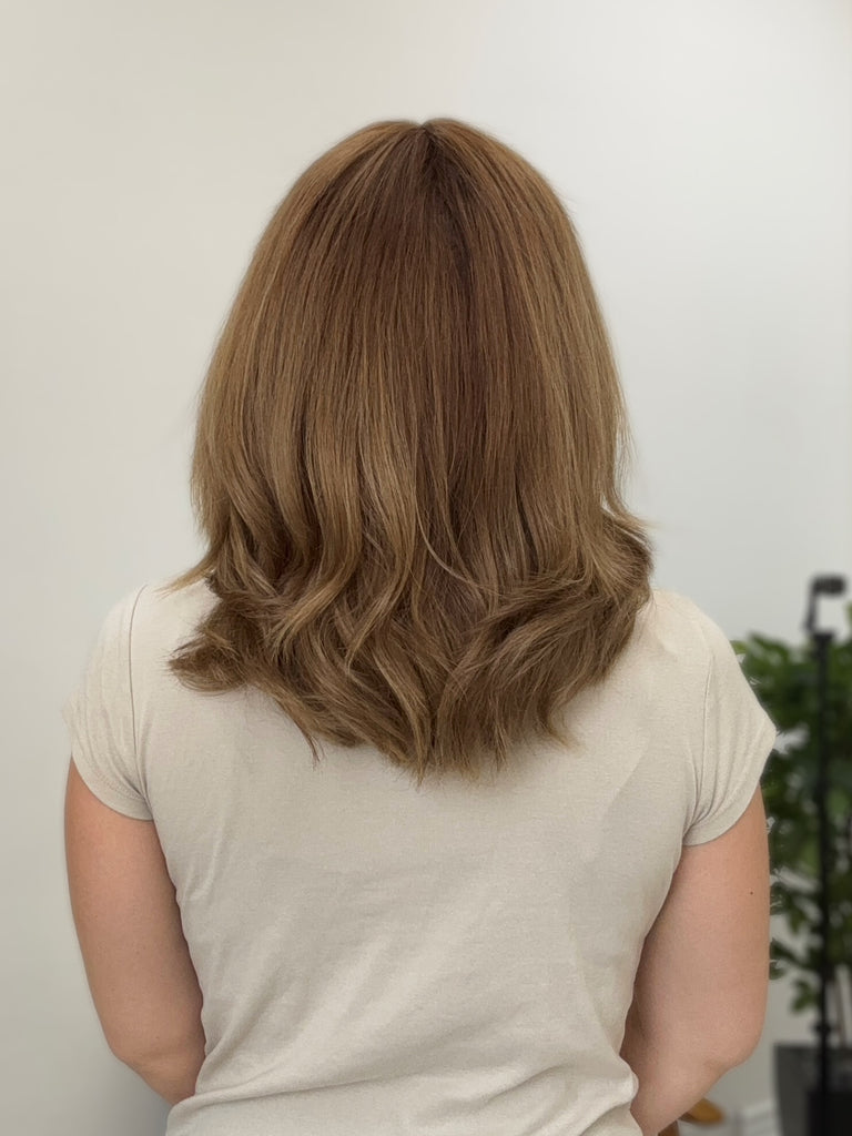  lace top human hair wig - blonde human hair wig - lace top wigs for women - breathable human hair wigs - affordable natural hair wigs - full coverage human hair wigs