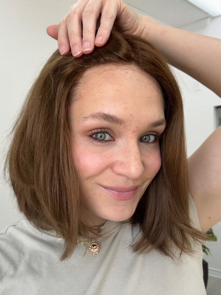 silk top lace front wig - lace front wig - lightly worn wig - preloved wig - wigs for women - affordable natural hair wigs - buy used wigs 