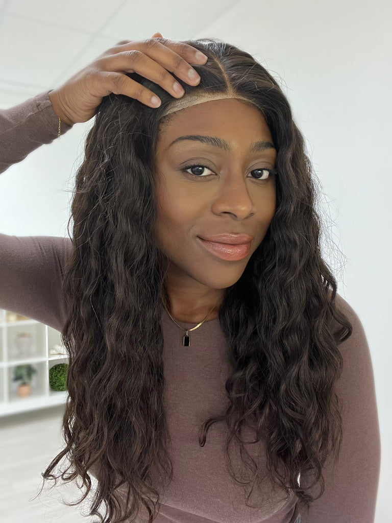  lace top human hair wig - black human hair wig - lace top wigs for women - breathable human hair wigs - affordable natural hair wigs - full coverage human hair wigs
