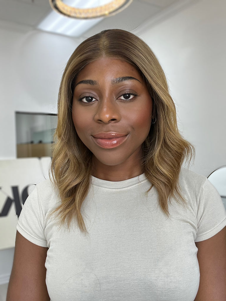  lace top human hair wig - blonde human hair wig - lace top wigs for women - breathable human hair wigs - affordable natural hair wigs - full coverage human hair wigs

