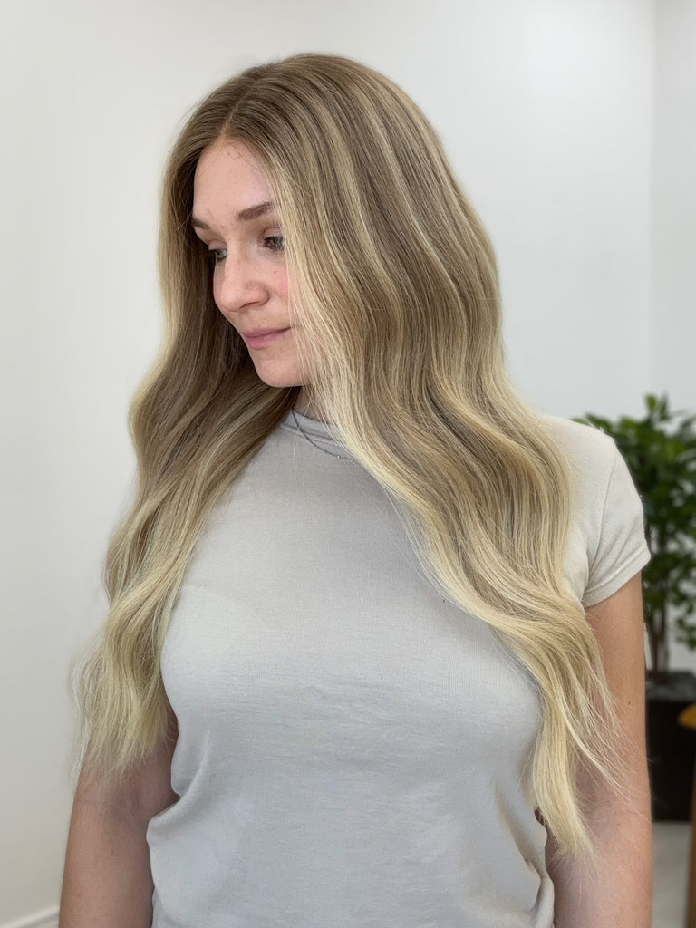  lace top human hair wig - blonde human hair wig - lace top wigs for women - breathable human hair wigs - affordable natural hair wigs - full coverage human hair wigs
