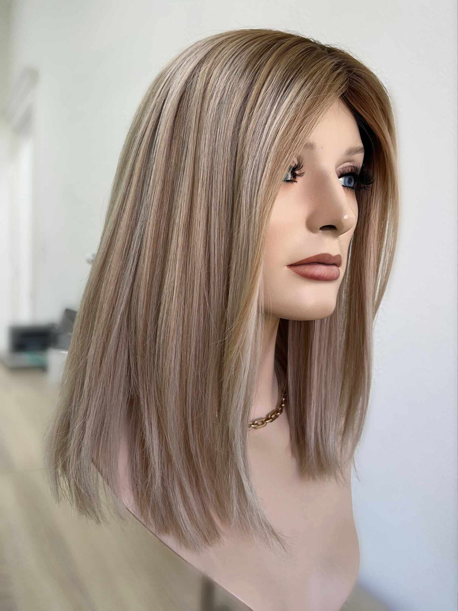 Perruque Mi-longue Femme - Couleur Blond Copper Wick Light Blond - Synthétique - Neuf Avec étiquettes