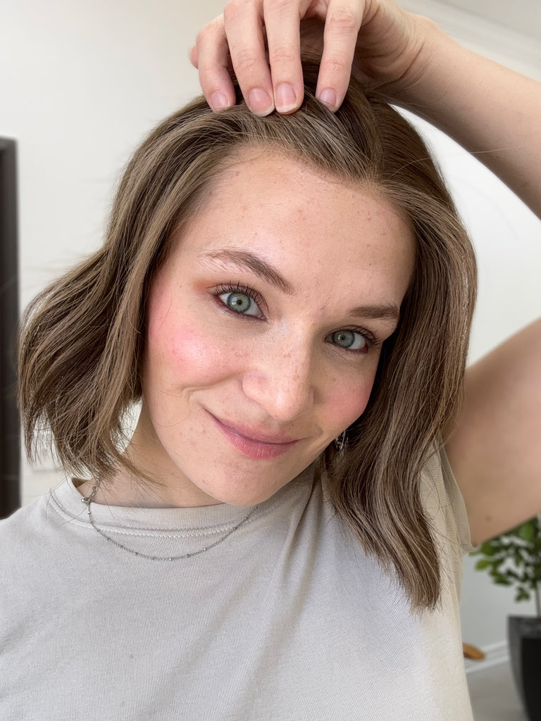 lace top human hair wig - brunette human hair wig - lace top wigs for women - breathable human hair wigs - affordable natural hair wigs - full coverage human hair wigs
