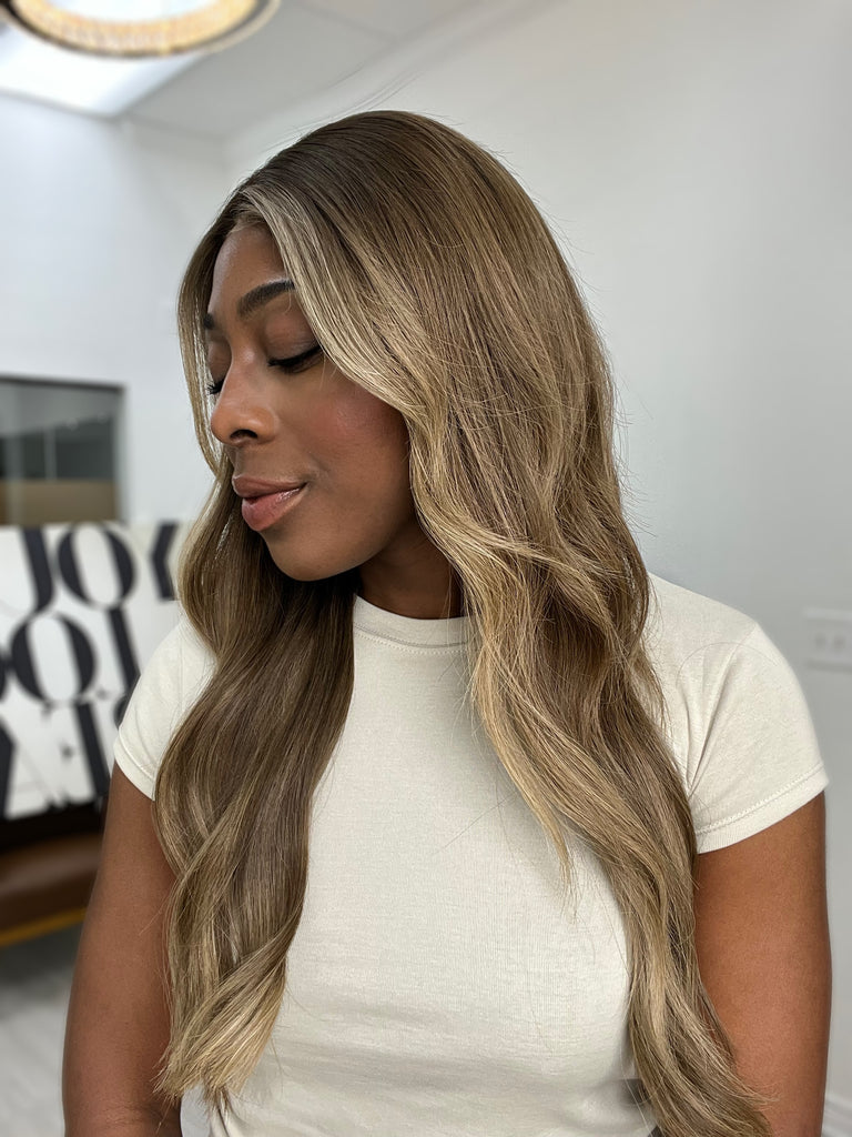  lace top human hair wig - blonde human hair wig - lace top wigs for women - breathable human hair wigs - affordable natural hair wigs - full coverage human hair wigs
