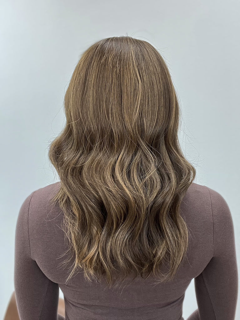 lace top human hair wig - brunette human hair wig - lace top wigs for women - breathable human hair wigs - affordable natural hair wigs - full coverage human hair wigs
