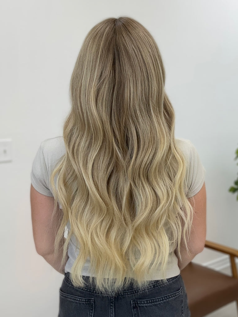  lace top human hair wig - blonde human hair wig - lace top wigs for women - breathable human hair wigs - affordable natural hair wigs - full coverage human hair wigs
