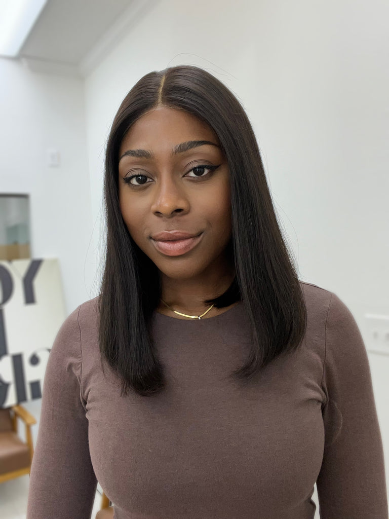 lace top human hair wig - black human hair wig - lace top wigs for women - breathable human hair wigs - affordable natural hair wigs - full coverage human hair wigs
