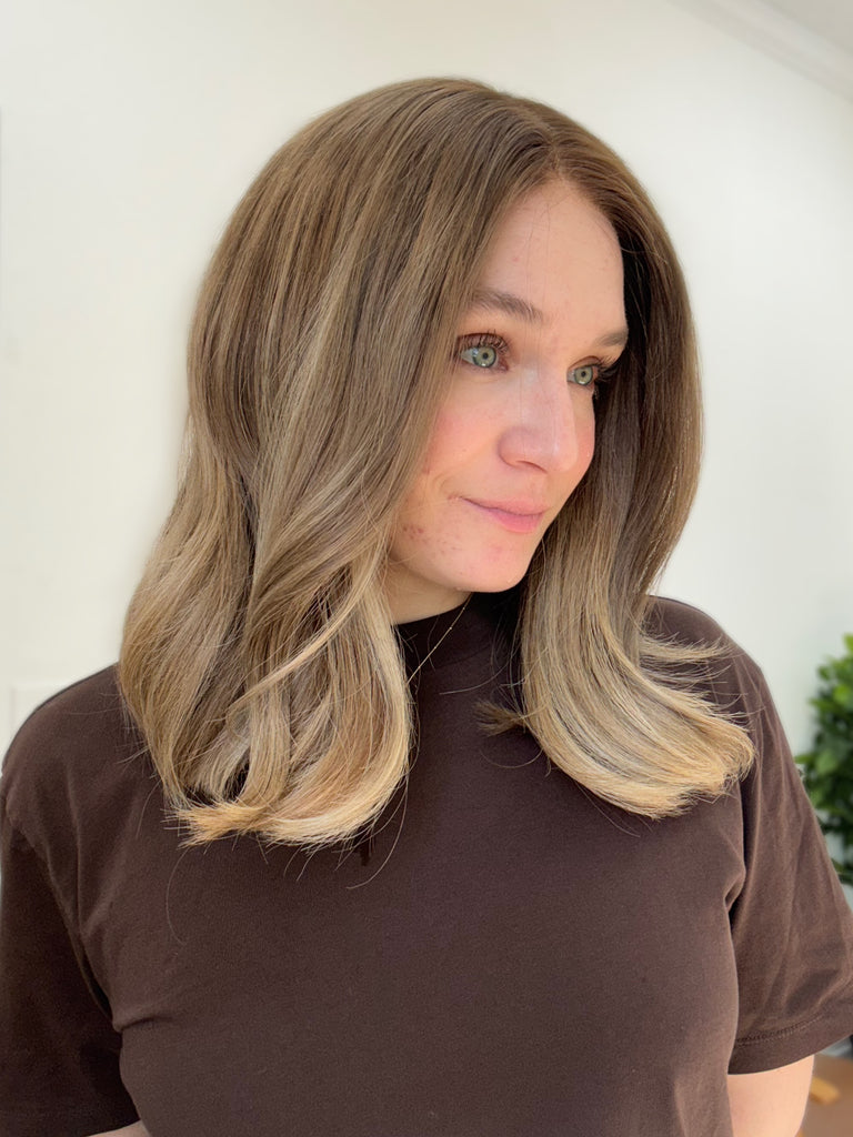  lace top human hair wig - blonde human hair wig - lace top wigs for women - breathable human hair wigs - affordable natural hair wigs - full coverage human hair wigs