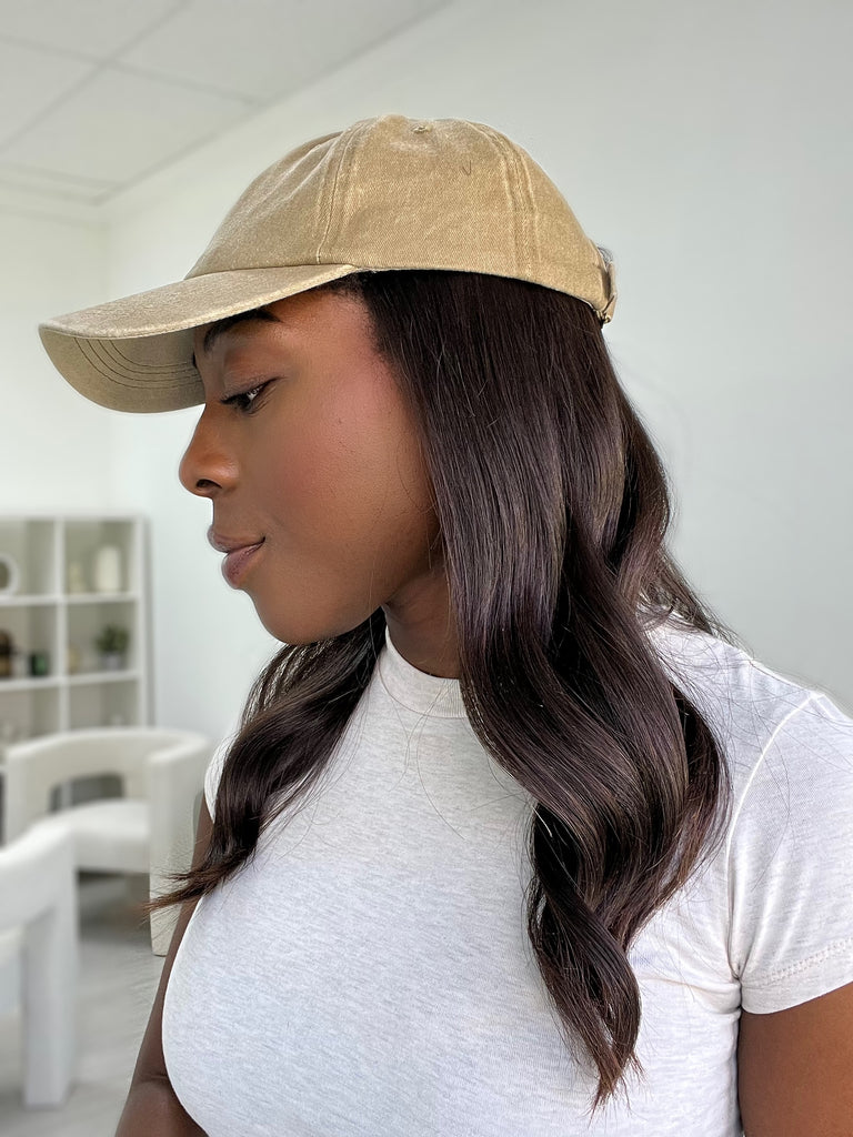 natural movement hair wigs - hat wigs - non-slip human hair wigs - easy to style human hair wig 
