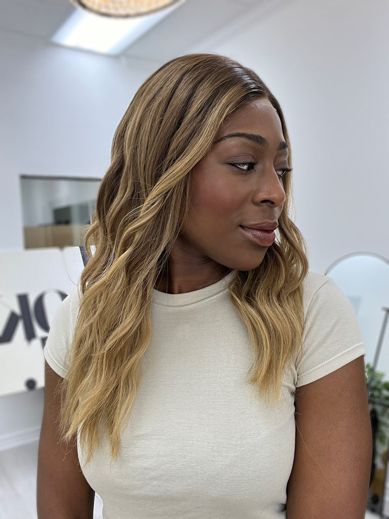  lace top human hair wig - blonde human hair wig - lace top wigs for women - breathable human hair wigs - affordable natural hair wigs - full coverage human hair wigs
