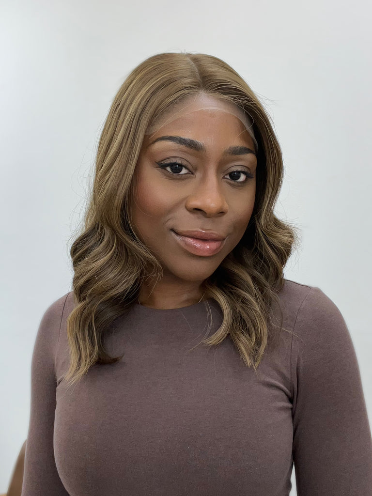 lace top human hair wig - brunette human hair wig - lace top wigs for women - breathable human hair wigs - affordable natural hair wigs - full coverage human hair wigs
