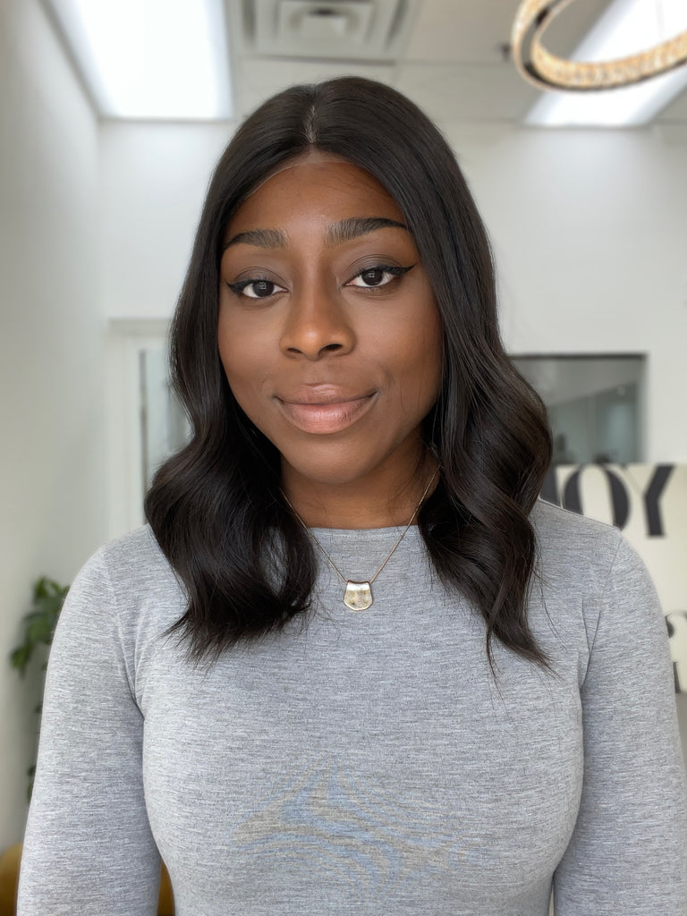  lace top human hair wig - black human hair wig - lace top wigs for women - breathable human hair wigs - affordable natural hair wigs - full coverage human hair wigs
