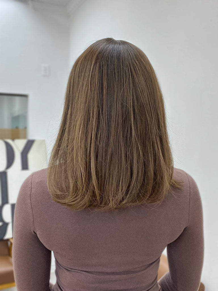 lace top human hair wig - brunette human hair wig - lace top wigs for women - breathable human hair wigs - affordable natural hair wigs - full coverage human hair wigs
