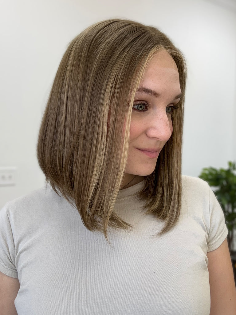  lace top human hair wig - blonde human hair wig - lace top wigs for women - breathable human hair wigs - affordable natural hair wigs - full coverage human hair wigs
