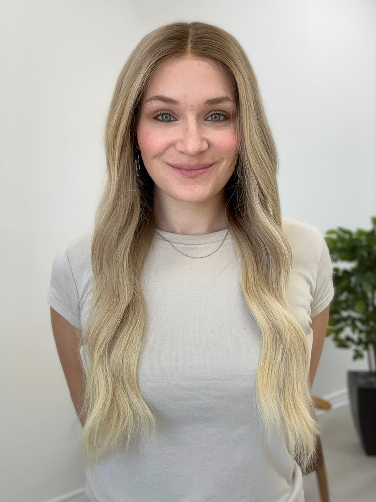  lace top human hair wig - blonde human hair wig - lace top wigs for women - breathable human hair wigs - affordable natural hair wigs - full coverage human hair wigs

