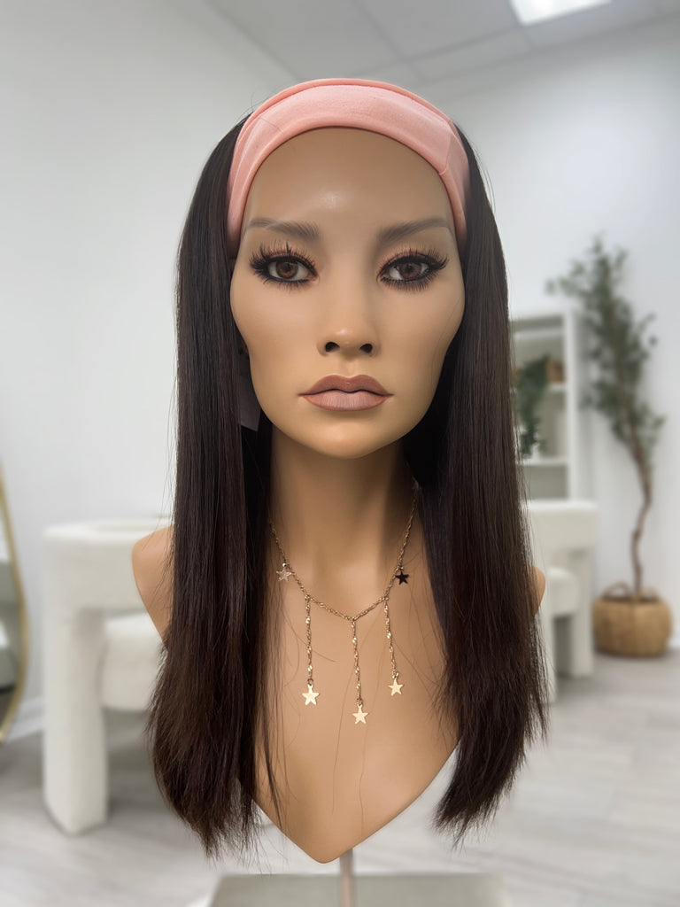 natural movement hair wigs - pony wigs - bandfall active wigs for women - non-slip human hair wigs - easy to style human hair wig - ponytail wigs 
