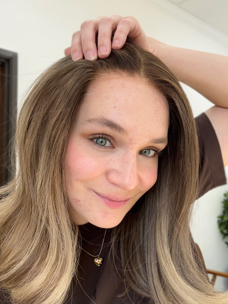  lace top human hair wig - blonde human hair wig - lace top wigs for women - breathable human hair wigs - affordable natural hair wigs - full coverage human hair wigs