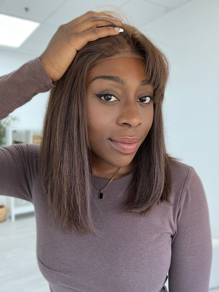  lace top human hair wig - red human hair wig - lace top wigs for women - breathable human hair wigs - affordable natural hair wigs - full coverage human hair wigs
