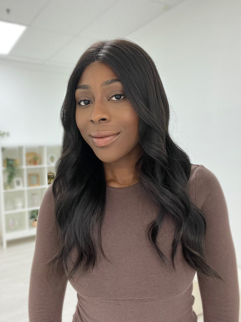  lace top human hair wig - black human hair wig - lace top wigs for women - breathable human hair wigs - affordable natural hair wigs - full coverage human hair wigs
