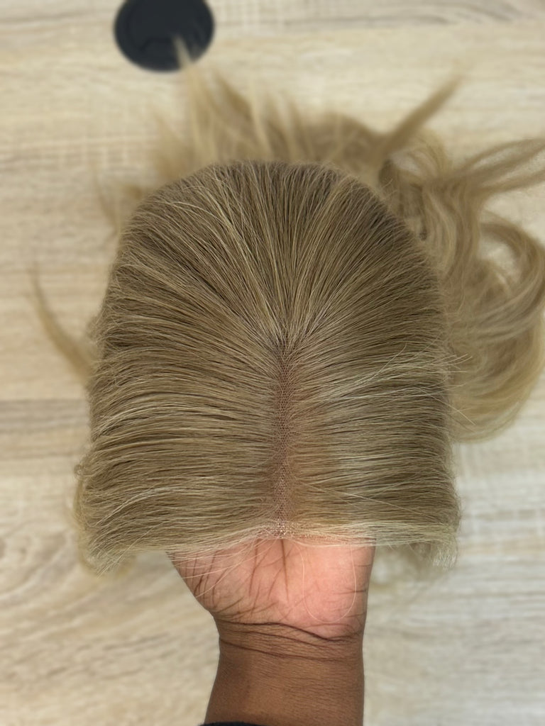  lace top human hair wig - blonde human hair wig - lace top wigs for women - breathable human hair wigs - affordable natural hair wigs - full coverage human hair wigs
