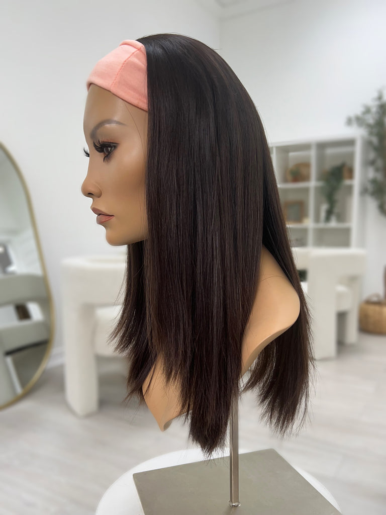 natural movement hair wigs - pony wigs - bandfall active wigs for women - non-slip human hair wigs - easy to style human hair wig - ponytail wigs 

