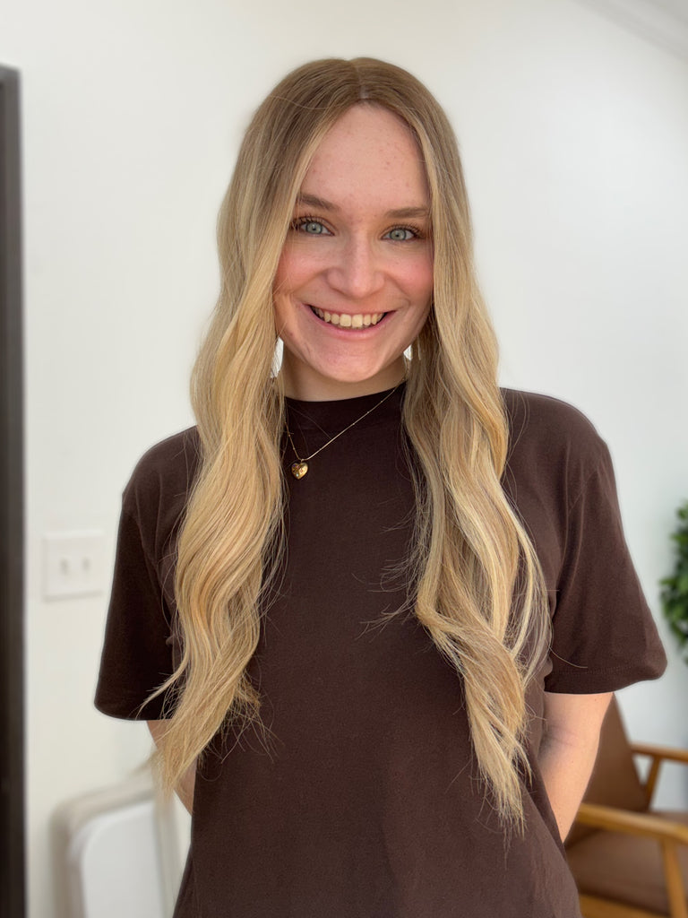 human hair toppers for women - silk or lace hair topper - gently used hair topper - silk top topper - hair topper hairstyles - used toppers for sale 
