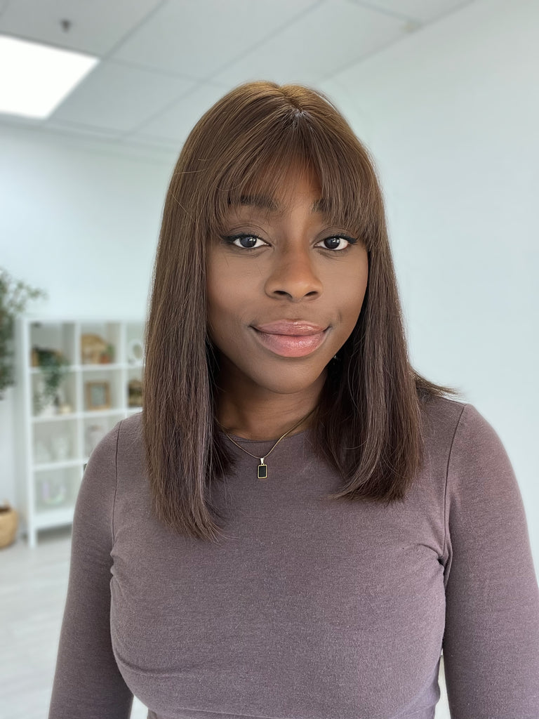  lace top human hair wig - red human hair wig - lace top wigs for women - breathable human hair wigs - affordable natural hair wigs - full coverage human hair wigs
