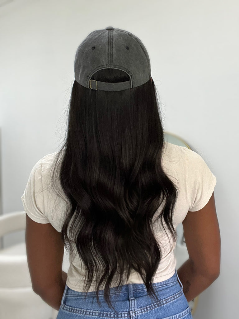natural movement hair wigs - hat wigs - non-slip human hair wigs - easy to style human hair wig 
