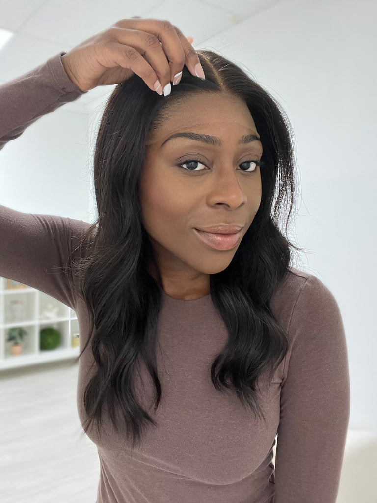  lace top human hair wig - black human hair wig - lace top wigs for women - breathable human hair wigs - affordable natural hair wigs - full coverage human hair wigs
