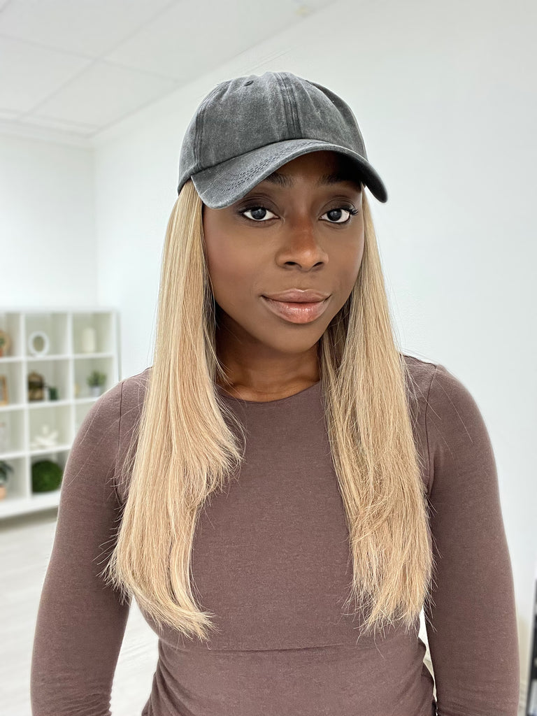 natural movement hair wigs - hat wigs - non-slip human hair wigs - easy to style human hair wig 
