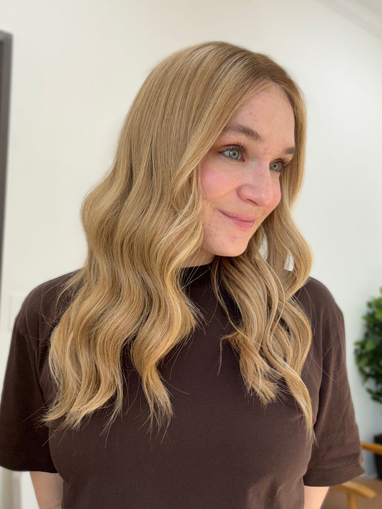  lace top human hair wig - blonde human hair wig - lace top wigs for women - breathable human hair wigs - affordable natural hair wigs - full coverage human hair wigs