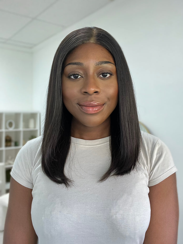  lace top human hair wig - black human hair wig - lace top wigs for women - breathable human hair wigs - affordable natural hair wigs - full coverage human hair wigs
