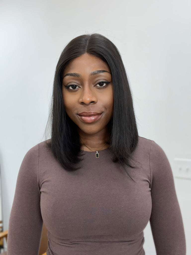  lace top human hair wig - black human hair wig - lace top wigs for women - breathable human hair wigs - affordable natural hair wigs - full coverage human hair wigs
