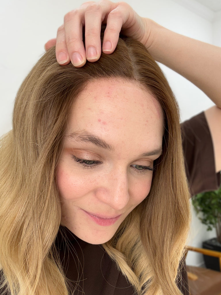  lace top human hair wig - blonde human hair wig - lace top wigs for women - breathable human hair wigs - affordable natural hair wigs - full coverage human hair wigs