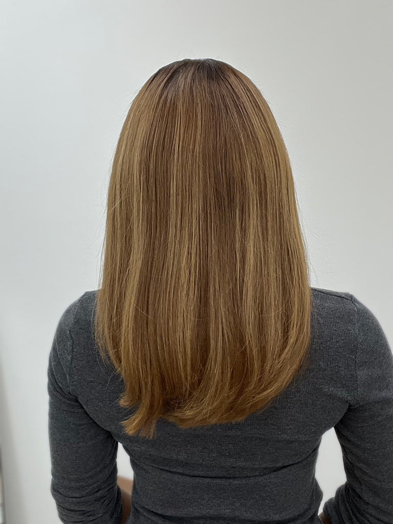 lace top human hair wig - brunette human hair wig - lace top wigs for women - breathable human hair wigs - affordable natural hair wigs - full coverage human hair wigs
