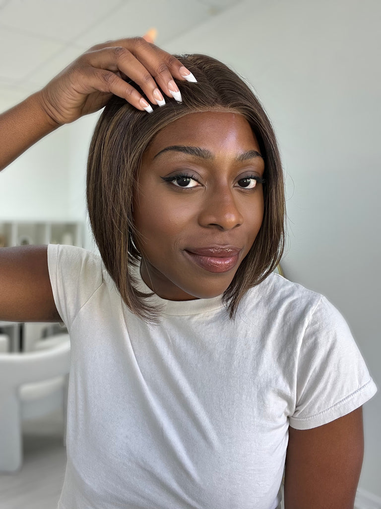 lace top human hair wig - red human hair wig - lace top wigs for women - breathable human hair wigs - affordable natural hair wigs - full coverage human hair wigs
