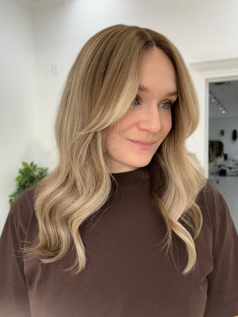  lace top human hair wig - blonde human hair wig - lace top wigs for women - breathable human hair wigs - affordable natural hair wigs - full coverage human hair wigs