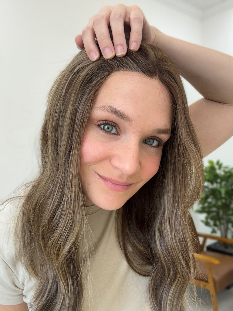 lace top human hair wig - brunette human hair wig - lace top wigs for women - breathable human hair wigs - affordable natural hair wigs - full coverage human hair wigs