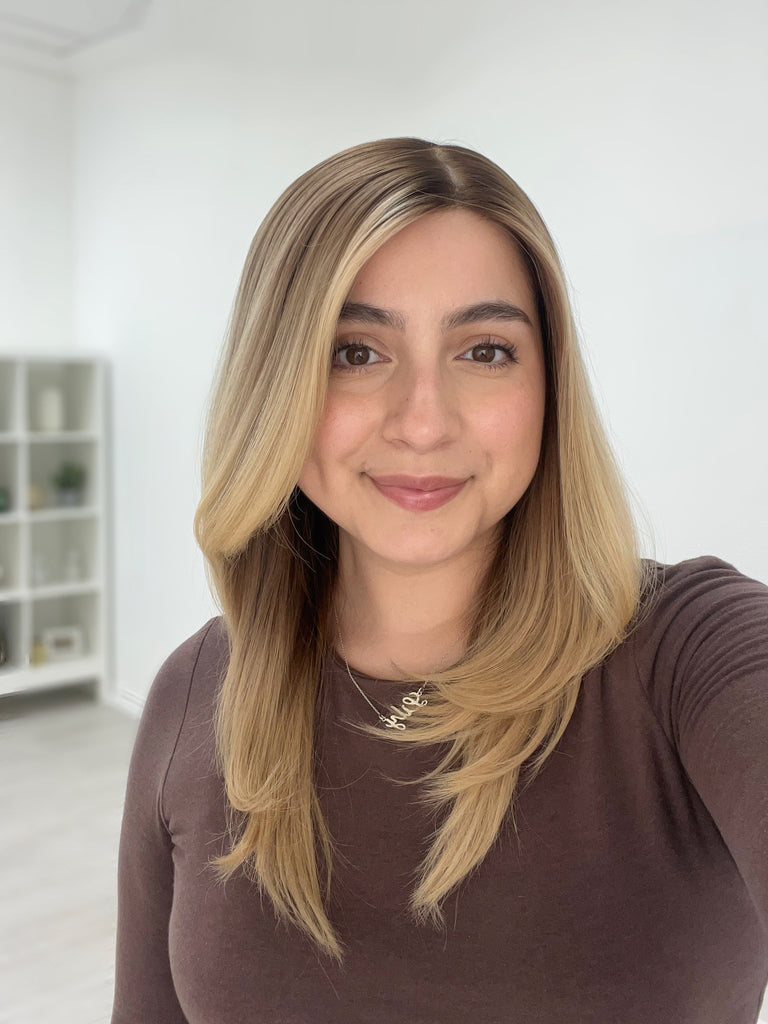 silk top lace front wig - lace front wig - lightly worn wig - preloved wig - wigs for women - affordable natural hair wigs - buy used wigs 