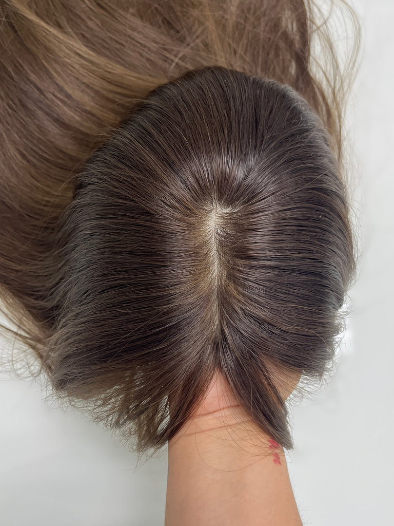 human hair toppers for women - silk or lace hair topper - gently used hair topper - silk top topper - hair topper hairstyles - used toppers for sale 

