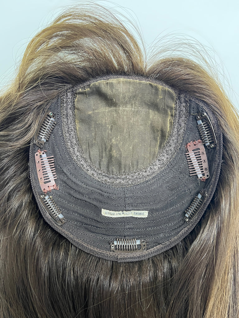 human hair toppers for women - silk or lace hair topper - gently used hair topper - silk top topper - hair topper hairstyles - used toppers for sale 
