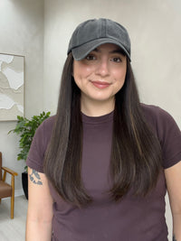 Silk or Lace Factory Hat Wig - Dark Espresso Brown - R3964