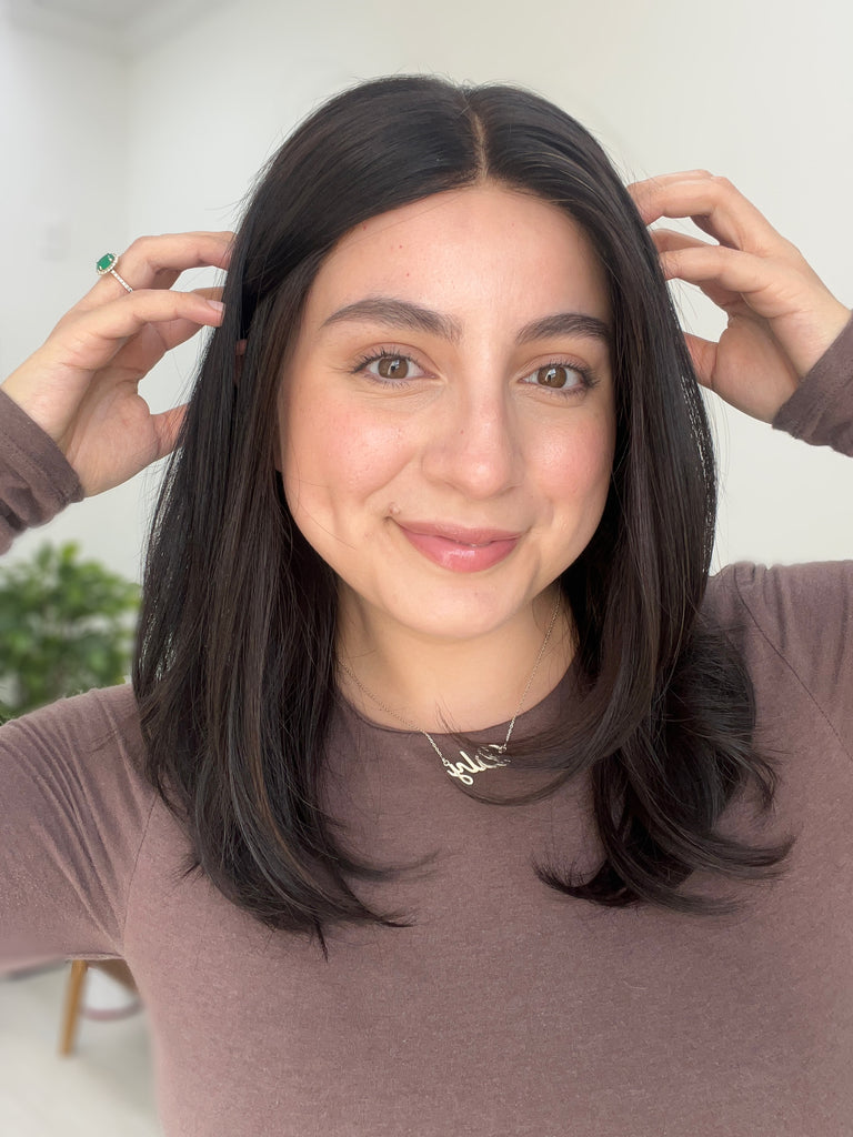 lace top human hair wig - black human hair wig - lace top wigs for women - breathable human hair wigs - affordable natural hair wigs - full coverage human hair wigs
